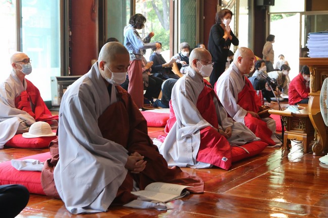 The Vesak great ceremony at Duoc Su Temple, Incheon City, South Korea